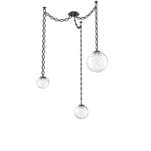 Hammerton SNB0092-03-MB-C-CH2-L3 - Gaia Multi Light Pendant Matte Black