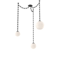 Hammerton SNB0092-03-MB-WL-CH3-L3 - Gaia Multi Light Pendant Matte Black
