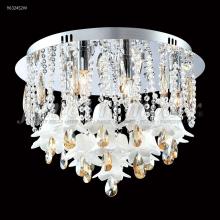 James R Moder 96324AG2EW - Murano Collection Flush Mount