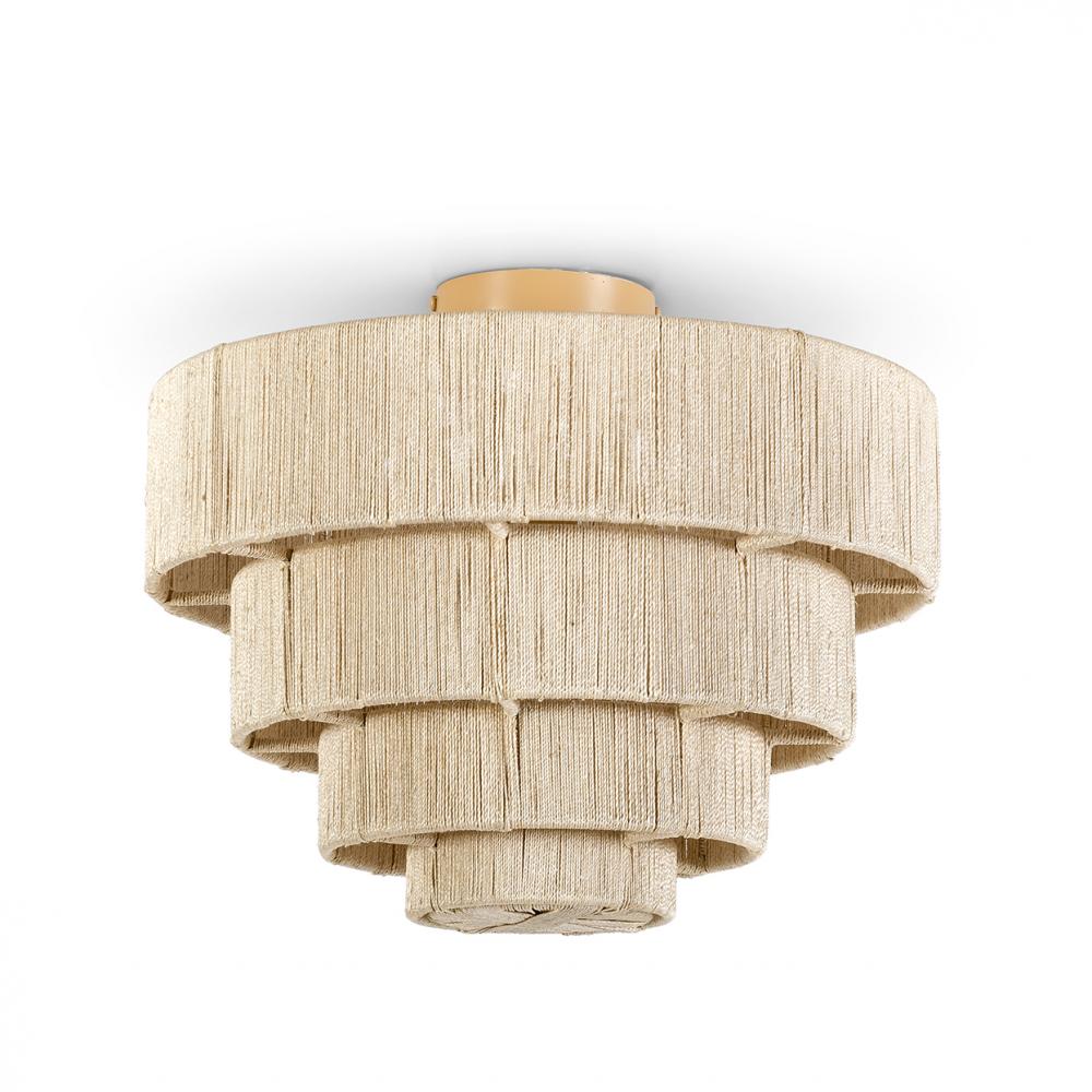 EVERLY SEMI FLUSH MOUNT NATURAL