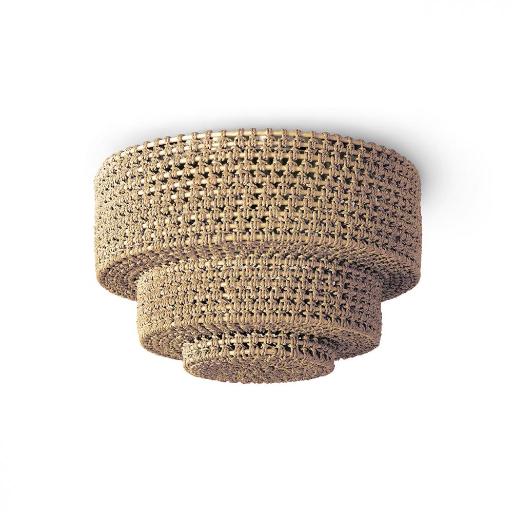 VERANDA FLUSH MOUNT NATURAL BRONZE