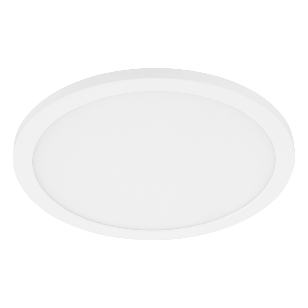 1x24W LED Ceiling / Wall Light With White Finish & White Acrylic Shade