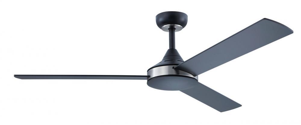 52" PIERPORT c/fan, Black/Br.Nickel