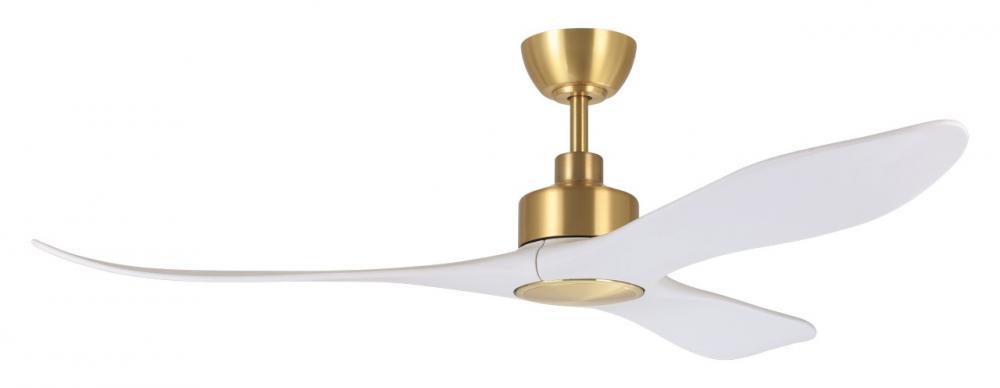 60" WESTERLY c/fan, Sat.Brass/White