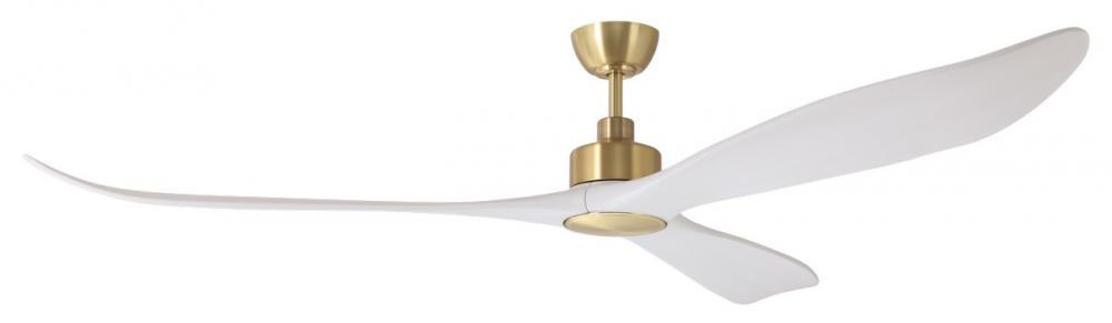 84" WESTERLY c/fan, Sat.Brass/White
