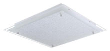Eglo 201298A - 1 LT Integrated LED Ceiling Light w/ Matte Nickel Finish & White Structured Glass