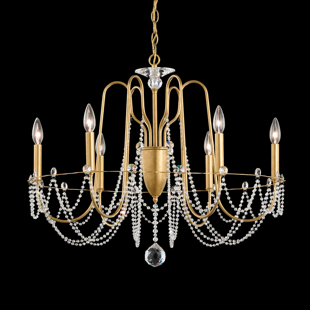 Esmery 6 Light 120V Chandelier in Heirloom Bronze with Clear Optic Crystal