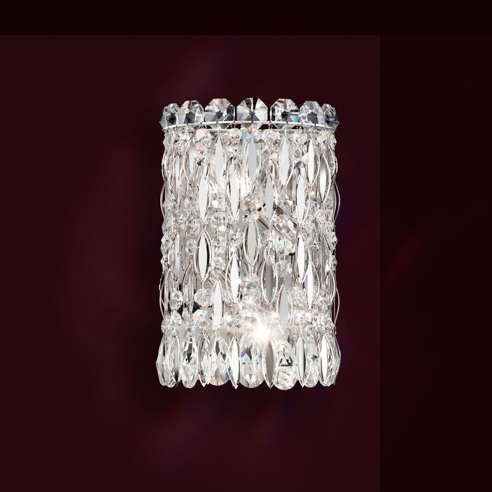 Sarella 2 Light 120V Wall Sconce in White with Heritage Handcut Crystal