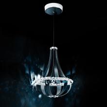 Schonbek 1870 SCE110DN-LS1R - Crystal Empire LED 27in 120V Pendant in Snowshoe Leather with Clear Radiance Crystal