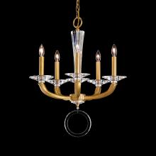 Schonbek 1870 MA1005N-23O - Emilea 5 Light 120V Chandelier in Etruscan Gold with Clear Optic Crystal