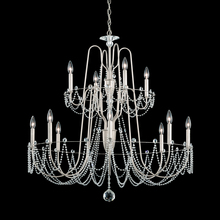 Schonbek 1870 AR1012N-06O - Esmery 12 Light 120V Chandelier in White with Clear Optic Crystal