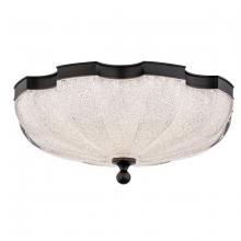 Schonbek 1870 S2516-18R - Cupola 16in 120/277V LED Flush Mount in Black with Radiance Crystal Dust