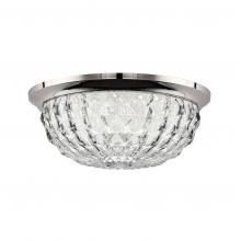 Schonbek 1870 S5212-702O - Genoa 12in LED 3000K/3500K/4000K 120V-277V Flush Mount in Polished Chrome with Clear Optic Crystal