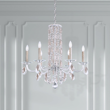 Schonbek 1870 RS83061N-48H - Siena 6 Light 120V Chandelier (No Spikes) in Antique Silver with Clear Heritage Handcut Crystal