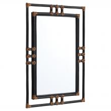 Cyan Designs 12006 - Kampanya Mirror | Black | Natural  Rattan