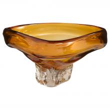 Cyan Designs 12027 - Alistair Bowl | Amber | Clear - Medium
