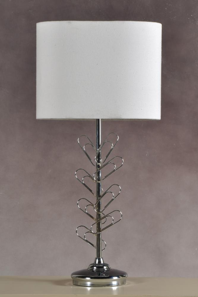 "Paper Clip" Chrome Table Lamp