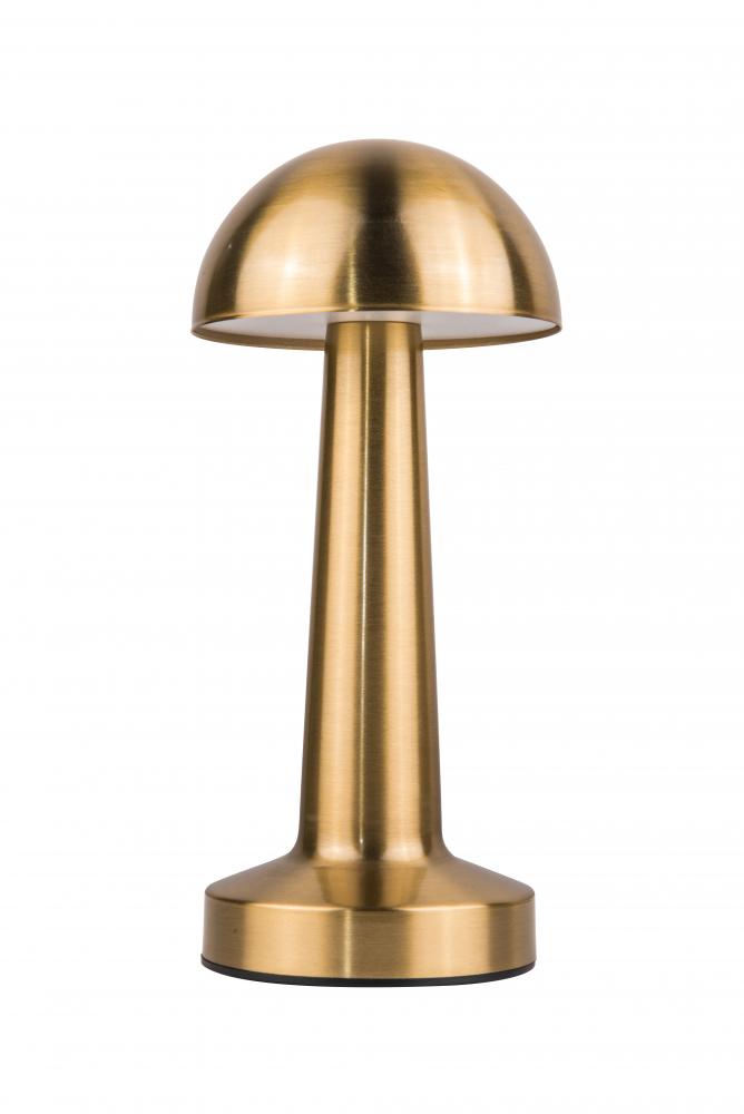 Joni 1 Light LED Rechargeable Lamp in Brass