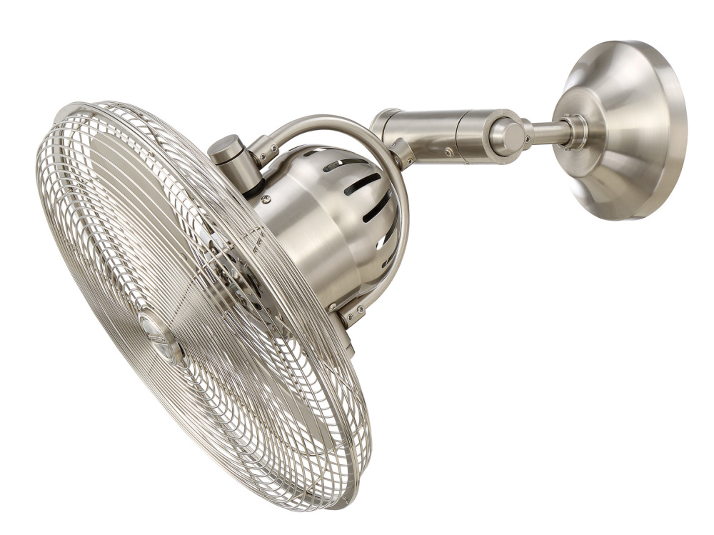 14" Rotating Cage Ceiling Fan w/Swivel Arm
