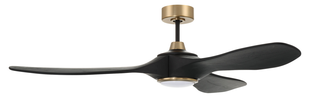 60" Ceiling Fan w/DC Motor, w/Blades & LED Light Kit, Damp Rated, Non WiFi