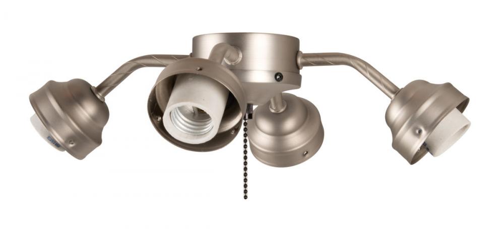 Universal 4 Light Fitter in Brushed Satin Nickel