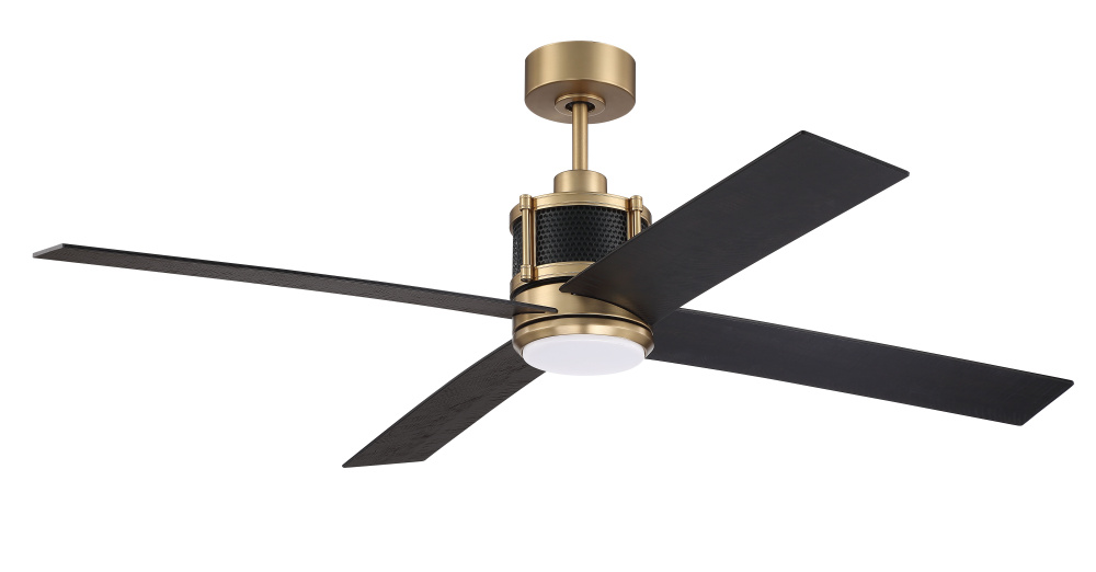56" Ceiling Fan w/DC Motor, Blades, LED Light Kit, Non WiFi