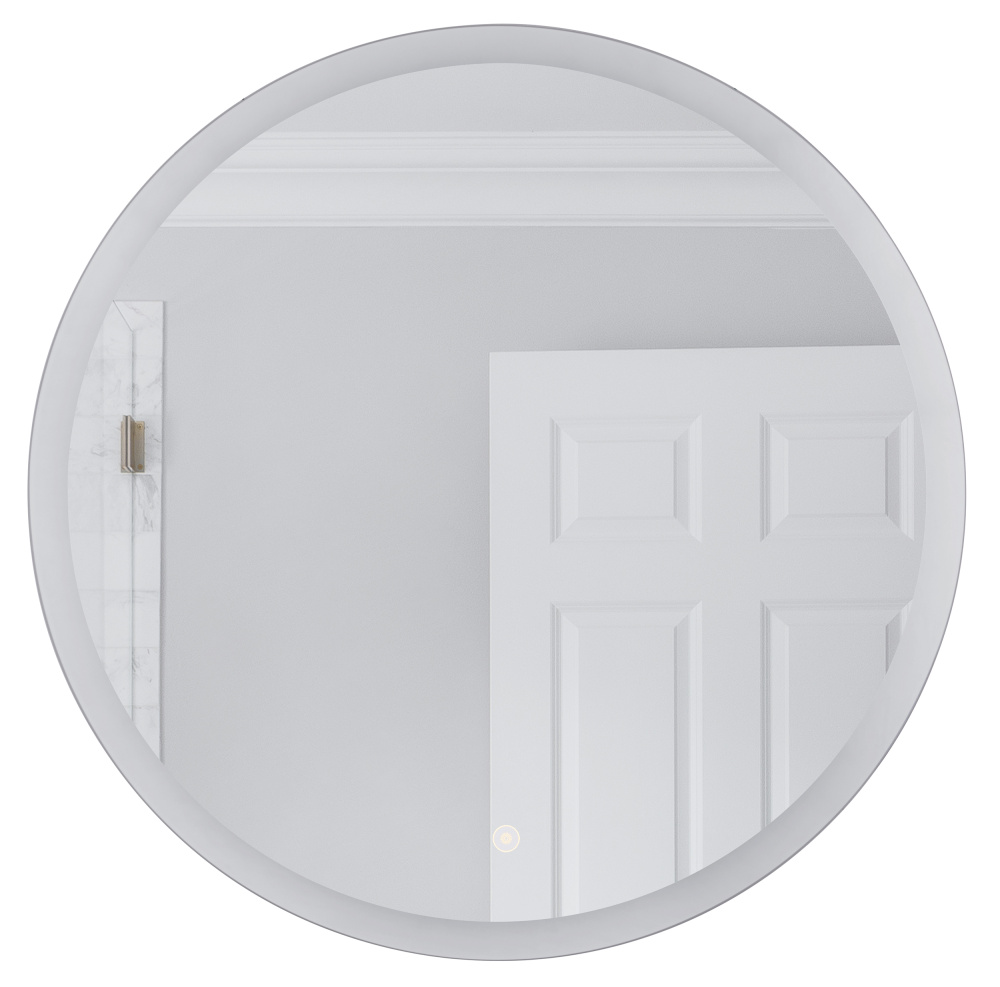 28" Round Back Lit LED Mirror, Defogger & Dimmer, 3000K/4000K/5000K