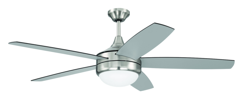 52" Ceiling Fan w/ 5 Blades, LED Light Kit & Wall Control