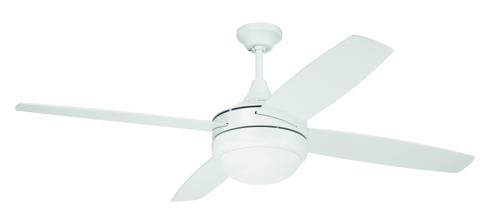 52" Ceiling Fan w/ 4 Blades, LED Light Kit & Wall Control