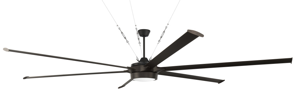 120" Ceiling Fan w/Blades & LED Light Kit, Damp Rated