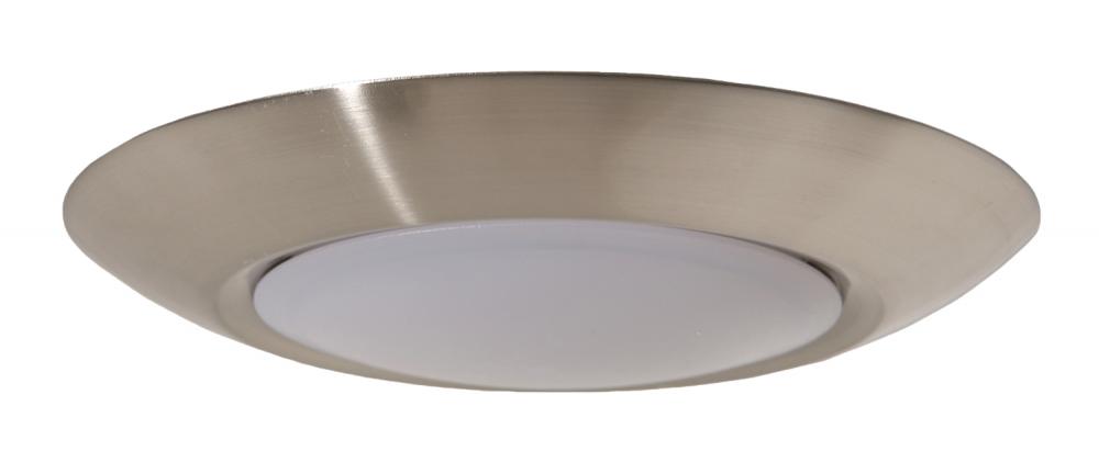 Slim Line 1 Light 6" LED Flushmount in White (7" Overall Diameter)