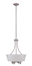 Craftmade 50234-BNK-WG - Tyler 4 Light Foyer in Brushed Polished Nickel (White Glass)