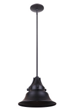 Craftmade Z4411-MN - Union 1 Light Medium Outdoor Pendant in Midnight