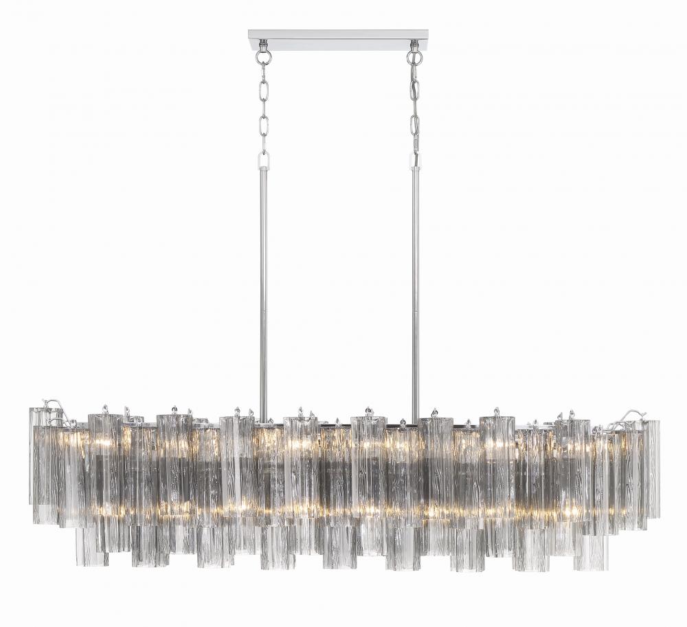 Addis 51.75'' Polished Chrome Linear Chandelier