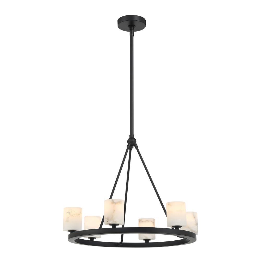 Aragon 22.75'' LED Matte Black Chandelier
