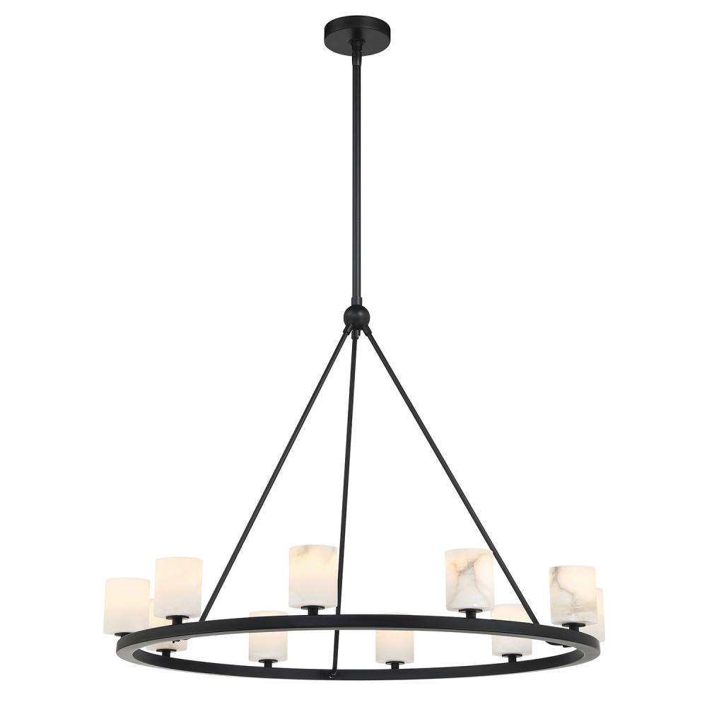 Aragon 34.75'' LED Matte Black Chandelier