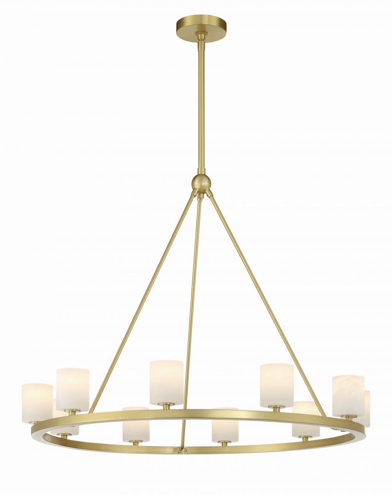 Aragon 34.75'' LED Soft Brass Chandelier