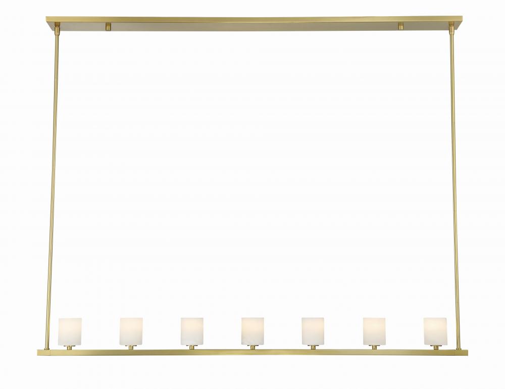 Aragon 56'' LED Soft Brass Linear Chandelier