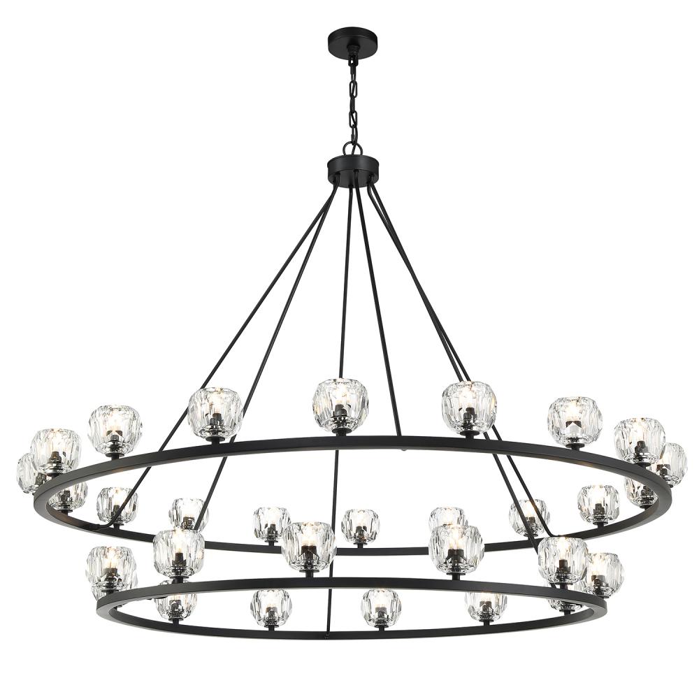 Aragon 60'' LED Matte Black Chandelier