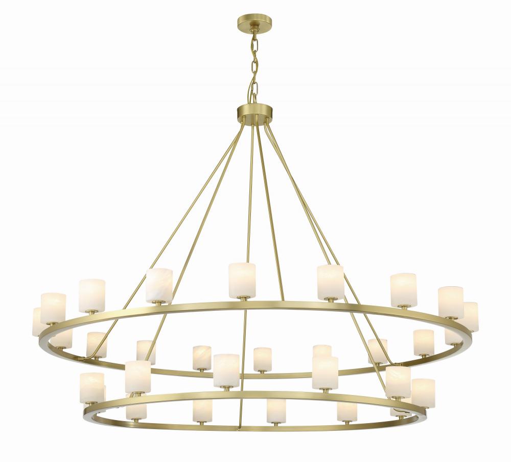 Aragon 58.75'' LED Soft Brass Chandelier