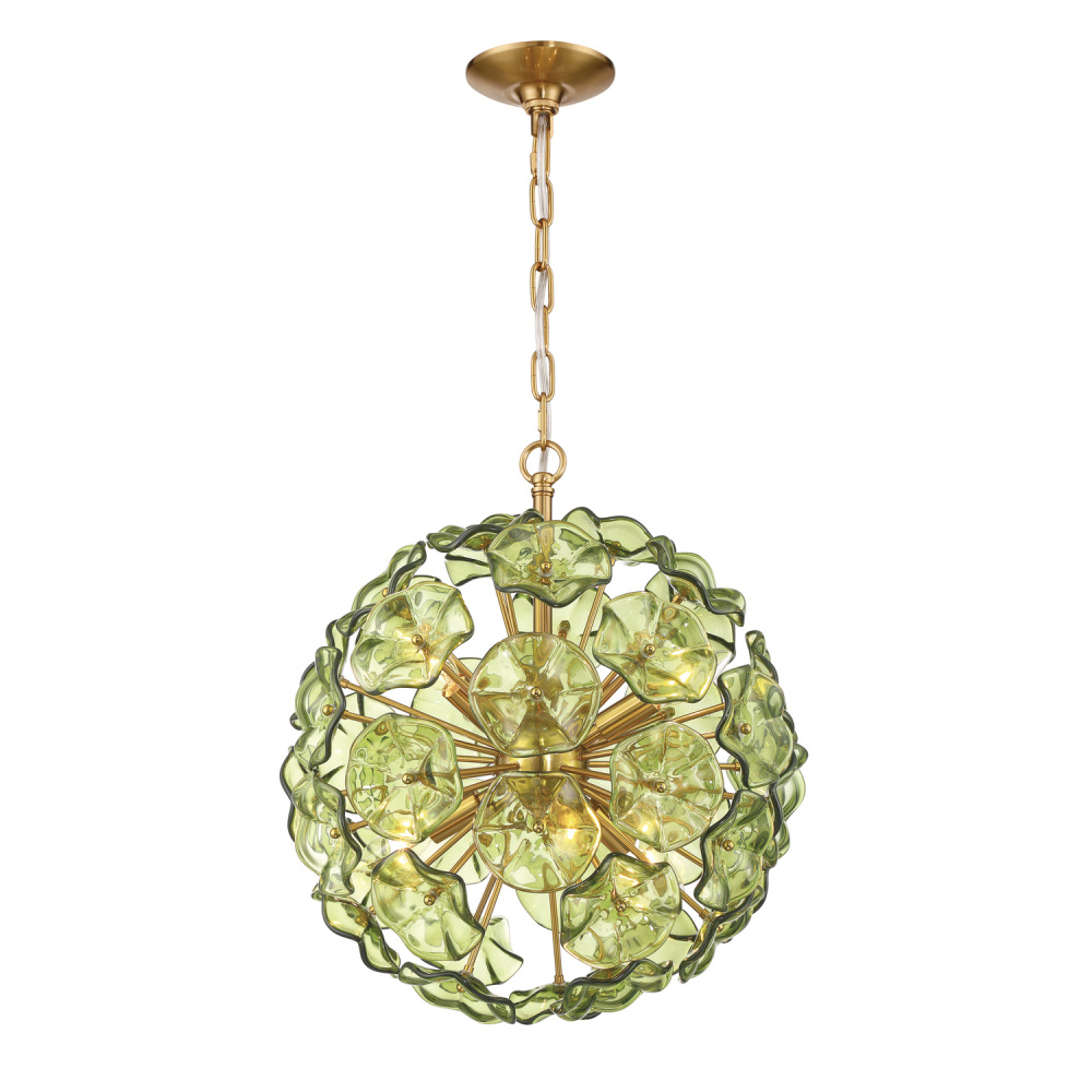 Esme 18.25'' Aged Brass Chandelier