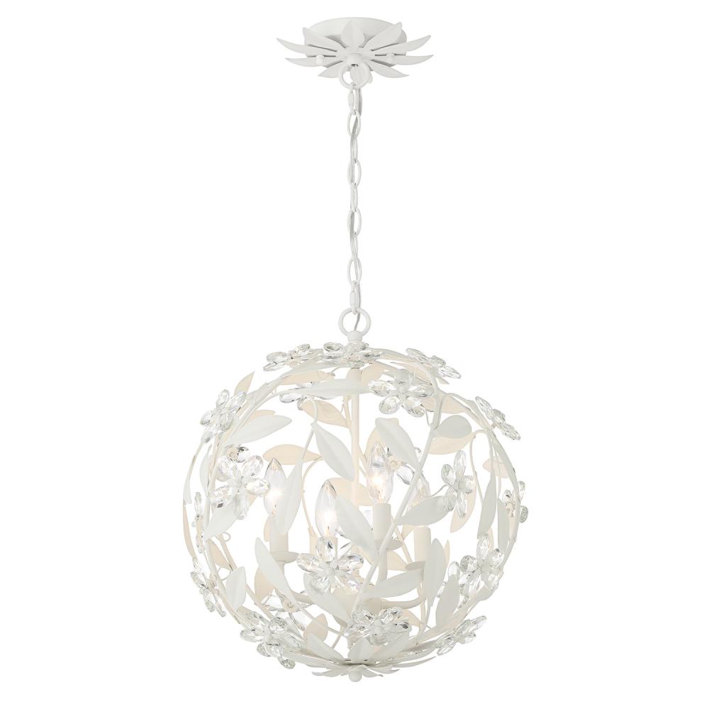 Marselle 16.5'' Matte White Chandelier
