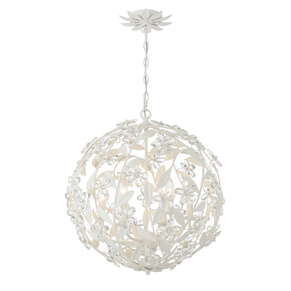 Marselle 22'' Matte White Chandelier