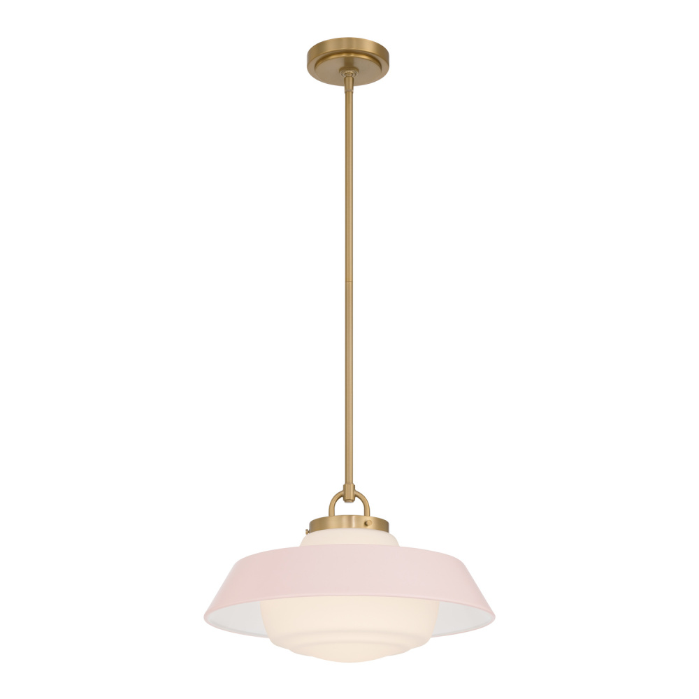 Xander 16'' Vibrant Gold + Blush Pendant