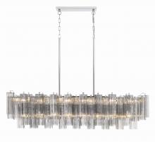 Crystorama ADD-317-CH-SM - Addis 51.75'' Polished Chrome Linear Chandelier