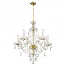 Crystorama CAN-A1305-PB-CL-MWP - Candace 5 Light Polished Brass Chandelier