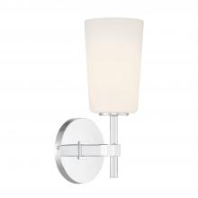 Crystorama COL-101-CH - Colton 5.5'' Polished Chrome Sconce