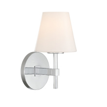 Crystorama COL-201-CH - Colton 6'' Polished Chrome Sconce