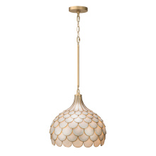 Crystorama DRB-7003-SG - Darby 14'' Soft Gold Pendant