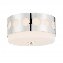 Crystorama KIR-B8100-PN - Kirby 2 Light Polished Nickel Flush Mount